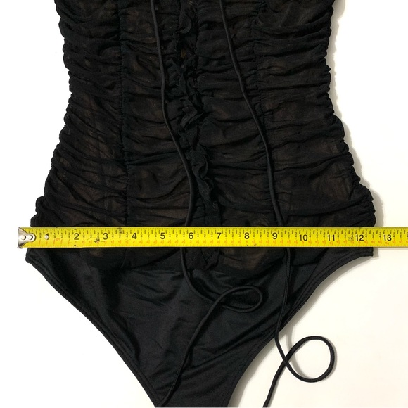 Revolve Majorelle Cleo Bodysuit One Piece Tie Front - Picture 12 of 14